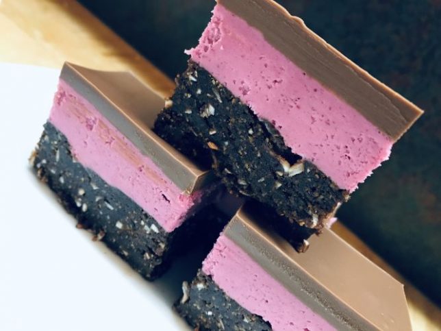 Black Currant Nanaimo Bars