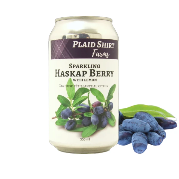 Sparkling Haskap with Lemon Drink